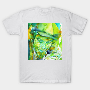 TOM WAITS watercolor portrait .1 T-Shirt