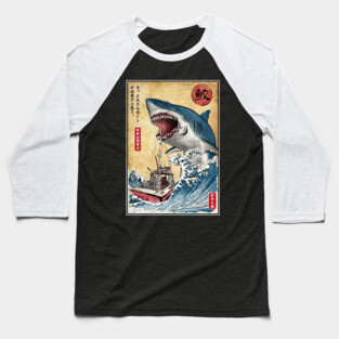 Hunting the Shark in Japan Baseball T-Shirt