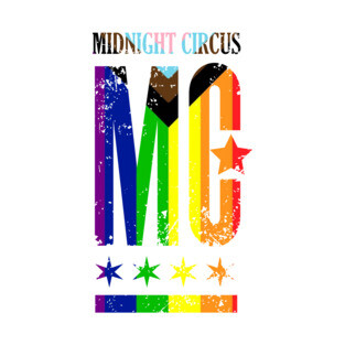 (large logo) Midnight Circus Pride to support Howard Brown Health T-Shirt