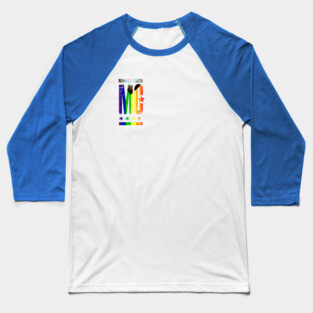 (small logo) Midnight Circus Pride to support Howard Brown Health Baseball T-Shirt