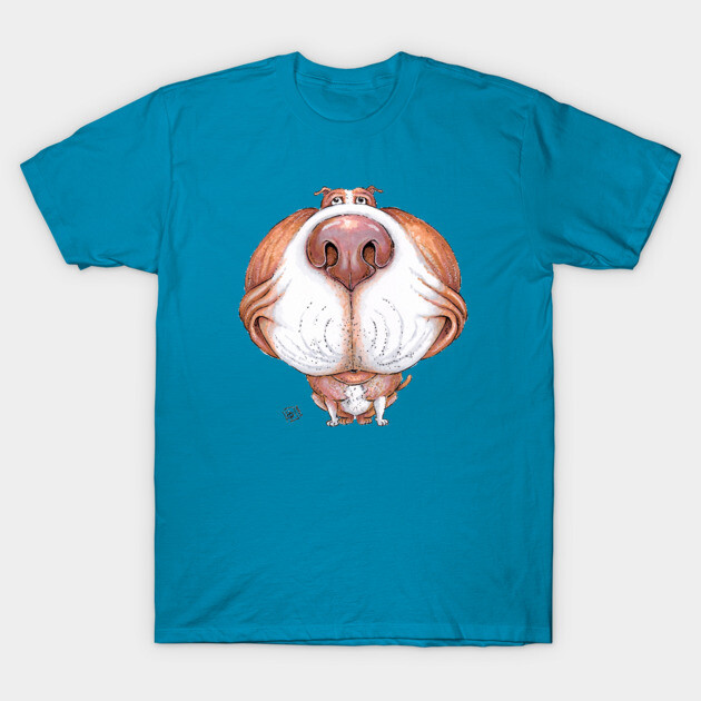 Pit Bull Terrier Dog T-Shirt by obillwon