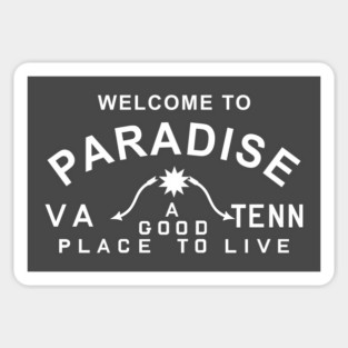 Paradise CVB white text Sticker