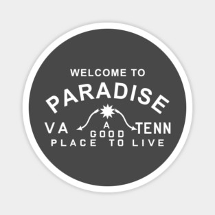Paradise CVB white text Magnet