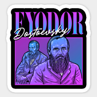 Fyodor Dostoevsky 90s Bootleg Sticker