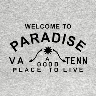 Paradise CVB black text T-Shirt