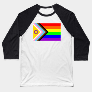 Progress Pride Flag Baseball T-Shirt