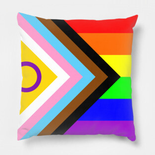 Progress Pride Flag Pillow