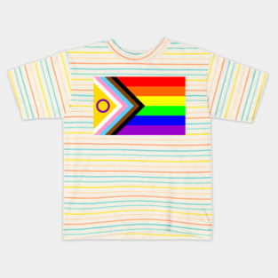 Progress Pride Flag Kids T-Shirt