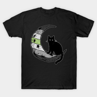 Agender Cat Moon T-Shirt