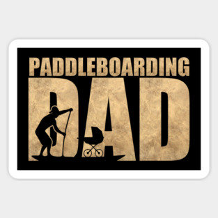 Paddleboarding Dad Sticker