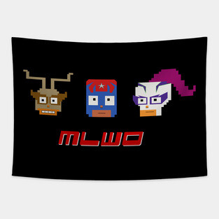 Mucha Lucha!  'Mucha Lucha World Order' Lucha Libre Tapestry