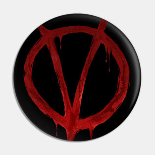 V For Vendetta Sign Pin