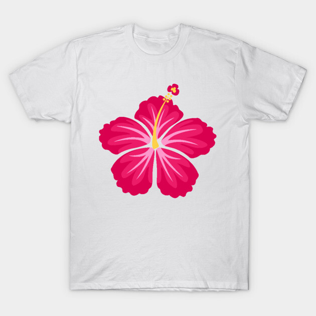 Pink Hibiscus Flower T-Shirt