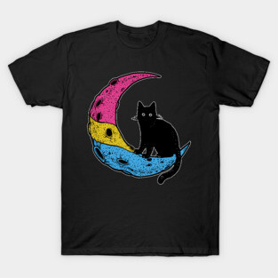 Pansexual Cat Moon T-Shirt