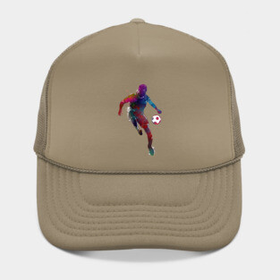 Football player sport art #football #soccer Hat