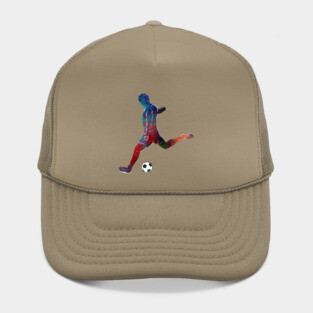 Football player sport art #football #soccer Hat