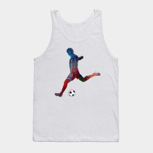 Football player sport art #football #soccer Tank Top