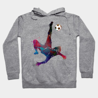 Football player sport art #football #soccer Hoodie