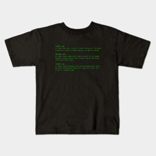 Three Laws of Robotics Kids T-Shirt