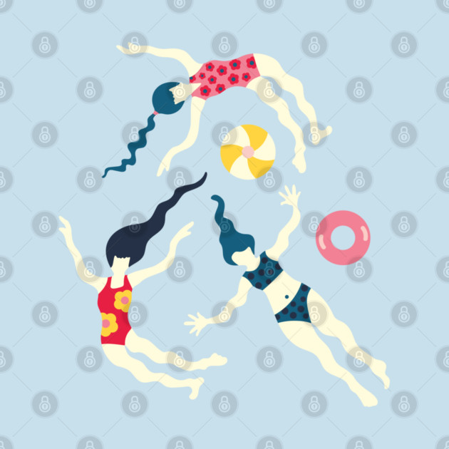 FLOATING WORLD Summer Pool Beach Party Swimmers - UnBlink Studio by Jackie Tahara by UnBlink Studio by Jackie Tahara