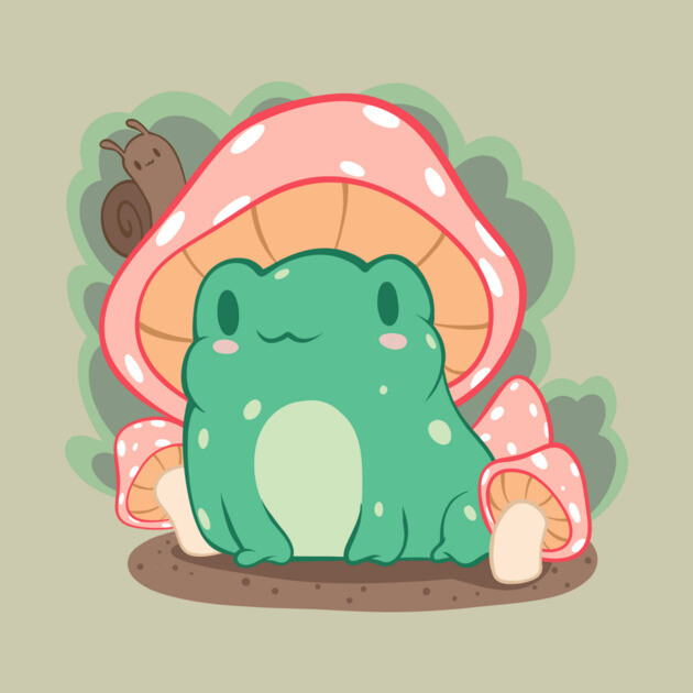 Cottagecore Aesthetic Frog Mushroom Hat Snail Kawaii Cottagecore