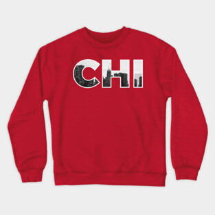 Chicago Bulls CHI Skyline Crewneck Sweatshirt