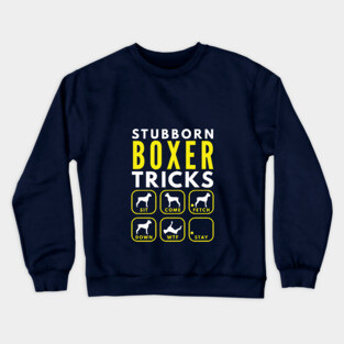 Stubborn Boxer Tricks - Dog Training Crewneck Sweatshirt