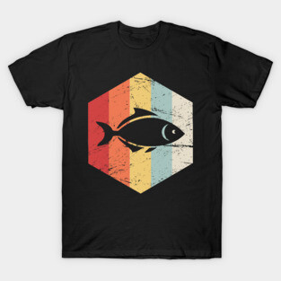 Retro 70s Fish Aquarium Icon T-Shirt