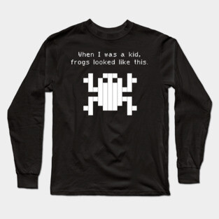 Funny 80s Arcade Game Design Long Sleeve T-Shirt