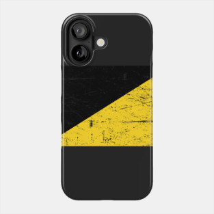 Distressed AnCap Anarcho Capitalist Flag Phone Case