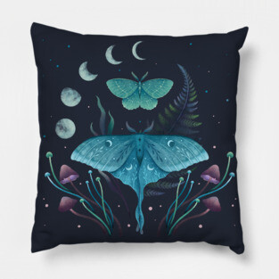 Luna and Emerald Pillow