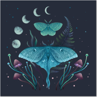 Luna and Emerald Posters and Art