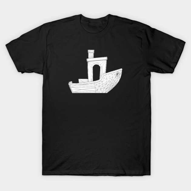 3DBenchy - LowPoly - Wireframe T-Shirt by CreativeTools