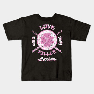 DEMON SLAYER: TEAM LOVE PILLAR (GRUNGE STYLE) Kids T-Shirt