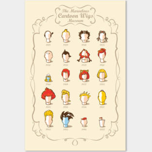The Marvelous Cartoon Wigs Museum Posters and Art