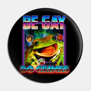 Vintage Frog Crimes Pin