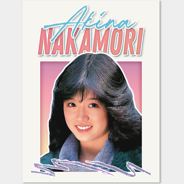 AKINA NAKAMORI アイドルポスターレア物 Akina Nakamori 中森明菜 / Retro J-Pop Fan Art Design - Akina