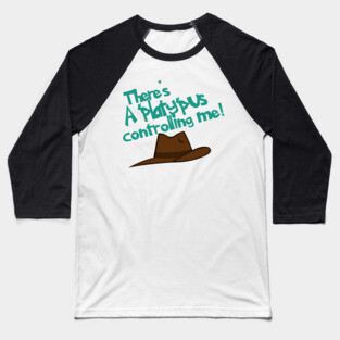 Platypus Controlling Me Baseball T-Shirt