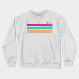 Retro Summer Sunset Crewneck Sweatshirt