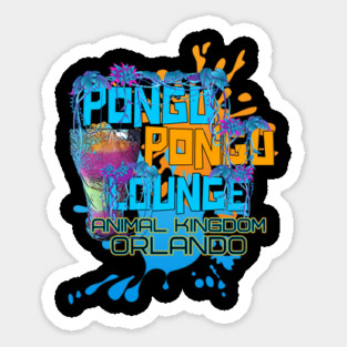 Pongu Pongu Lounge in The Animal Kingdom Orlando Sticker