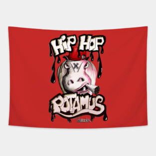 Hip Hop Potamus Tapestry