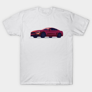Red Ford Mustang T-Shirt