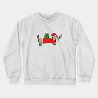 Christmas dachshund Crewneck Sweatshirt