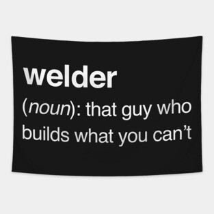 Funny Welder Definition Tapestry