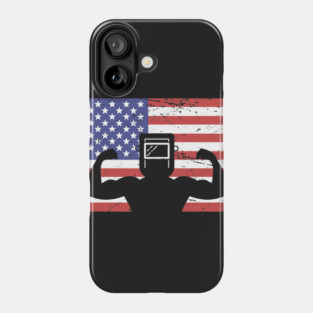American Flag & Welder Phone Case