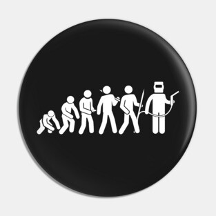 Evolution Of A Welder | Funny Welding Design Pin