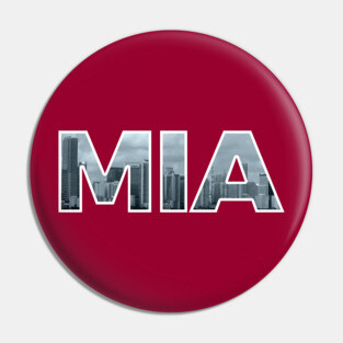 Miami Heat MIA Skyline Pin