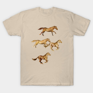 Wild and Free Watercolor Horses T-Shirt