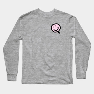 Minimal Feminist Female Smile Long Sleeve T-Shirt