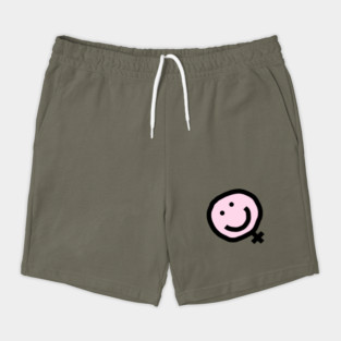 Minimal Feminist Female Smile Shorts